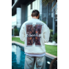 Uzun Kol Bisiklet Yaka Ön Ve Arka Baskılı SweatShirt - Beyaz - 131236 Uzun Kol Bisiklet Yaka Ön Ve Arka Baskılı SweatShirt - Beyaz - 131236