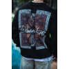 Uzun Kol Bisiklet Yaka Ön Ve Arka Baskılı SweatShirt - Siyah 131237 Uzun Kol Bisiklet Yaka Ön Ve Arka Baskılı SweatShirt - Siyah 131237