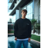 Kışlık Bisiklet Yaka Oversize Baskılı SweatShirt - Siyah 131239 Kışlık Bisiklet Yaka Oversize Baskılı SweatShirt - Siyah 131239