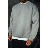 Kışlık Bisiklet Yaka Üç İplik Basic SweatShirt - Gri 131358 Kışlık Bisiklet Yaka Üç İplik Basic SweatShirt - Gri 131358