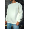 Kışlık Bisiklet Yaka Üç İplik Basic SweatShirt - Beyaz 131360 Kışlık Bisiklet Yaka Üç İplik Basic SweatShirt - Beyaz 131360