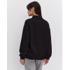 Oversize Yarım Farmuarlı Yakalı Basic SweatShirt - Siyah 131431 Oversize Yarım Farmuarlı Yakalı Basic SweatShirt - Siyah 131431