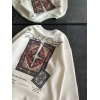 Bisiklet Yaka Baskılı SweatShirt - Beyaz 131441