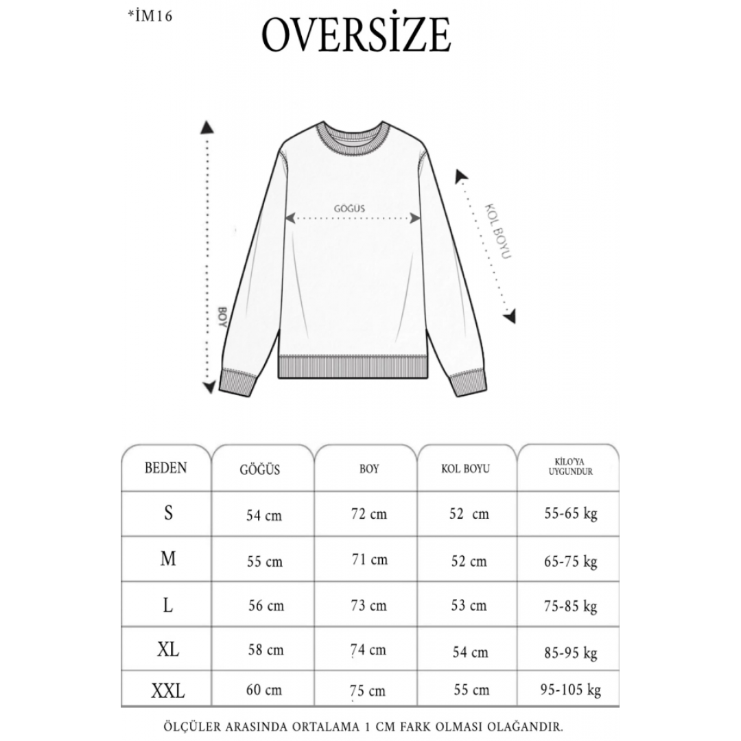 Kışlık Üç İplik Baskılı Kapşonlu SweatShirt - Siyah 131532 Kışlık Üç İplik Baskılı Kapşonlu SweatShirt - Siyah 131532
