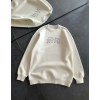 Üç İplik Bisiklet Yaka Baskılı SweatShirt - Beyaz 131537 Üç İplik Bisiklet Yaka Baskılı SweatShirt - Beyaz 131537