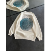 Üç İplik Bisiklet Yaka Baskılı SweatShirt - Beyaz 131537 Üç İplik Bisiklet Yaka Baskılı SweatShirt - Beyaz 131537