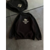 Kışlık Bisiklet Yaka Ön Ve Arka Baskılı SweatShirt - Siyah 131696 Kışlık Bisiklet Yaka Ön Ve Arka Baskılı SweatShirt - Siyah 131696
