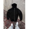 Oversize Tam Fermuarlı Uzun Kol Hırka - Siyah 131806 Oversize Tam Fermuarlı Uzun Kol Hırka - Siyah 131806