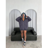 Oversize Tam Fermuarlı Uzun Kol Hırka - Füme 131808 Oversize Tam Fermuarlı Uzun Kol Hırka - Füme 131808