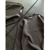 Kışlık Bisiklet Yaka Üç İplik Basic SweatShirt - Füme 131878