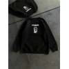 Kışlık Bisiklet Yaka Baskılı SweatShirt - Siyah - 131881 Kışlık Bisiklet Yaka Baskılı SweatShirt - Siyah - 131881