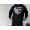 Uzun Kol Kapşonlu Baskılı SweatShirt - Siyah 131957