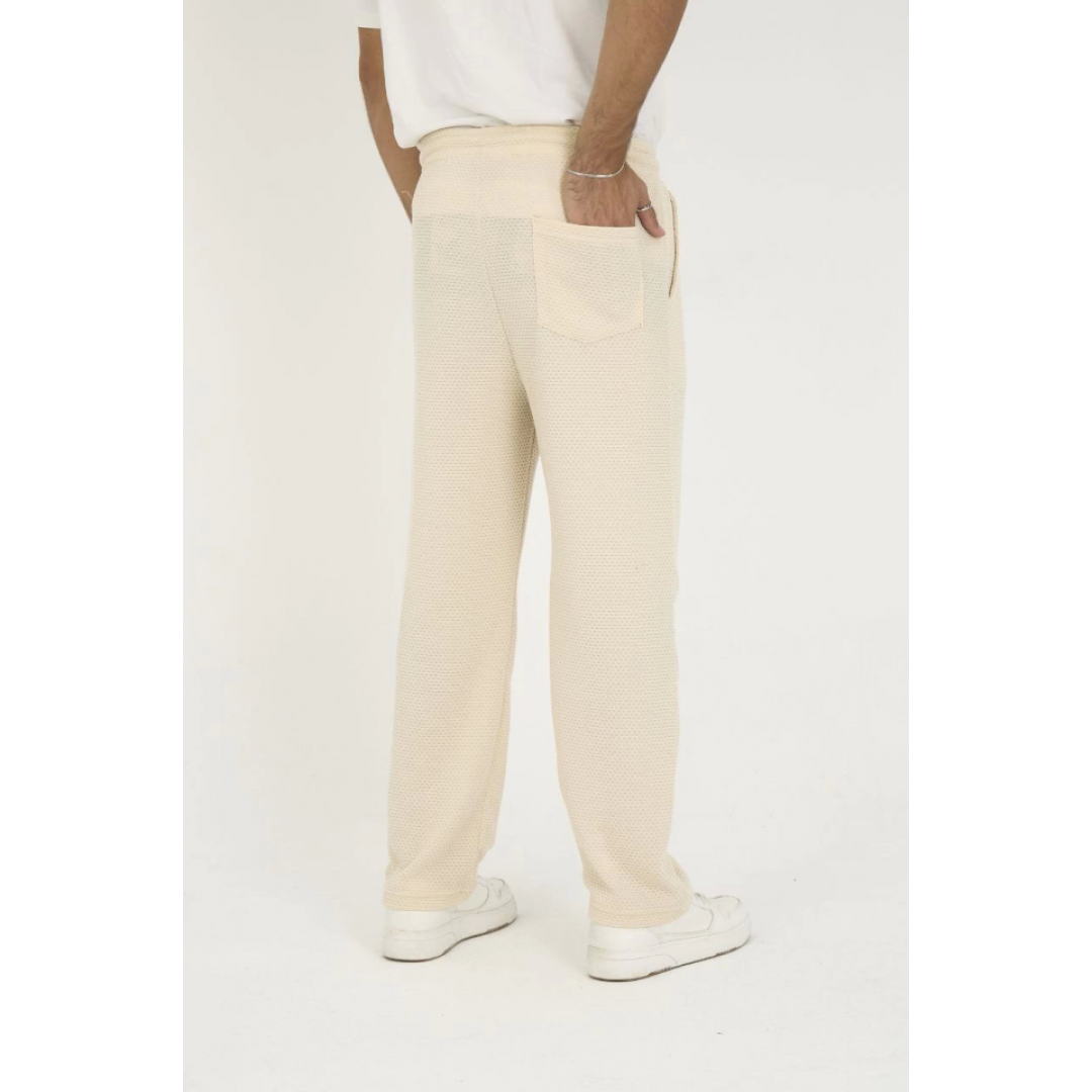 Jakar Kutu Desenli Baggy Eşofman Pantolon - Bej - 132031 Jakar Kutu Desenli Baggy Eşofman Pantolon - Bej - 132031