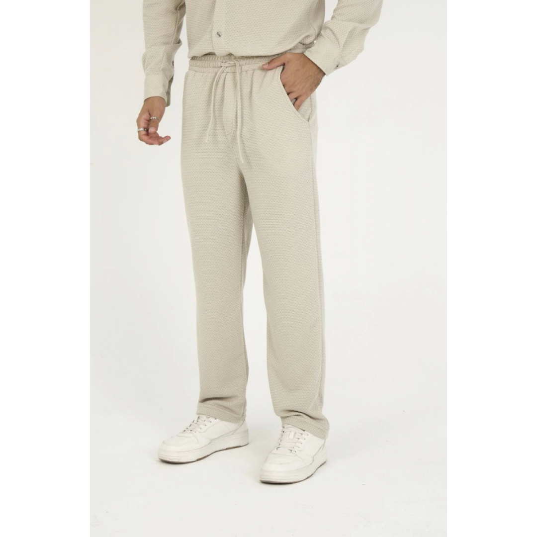 Jakar Kutu Desenli Baggy Eşofman Pantolon - Gri - 132033 Jakar Kutu Desenli Baggy Eşofman Pantolon - Gri - 132033
