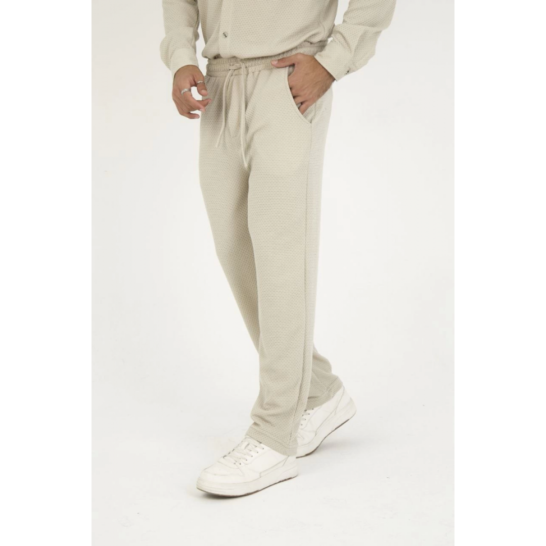 Jakar Kutu Desenli Baggy Eşofman Pantolon - Gri - 132033 Jakar Kutu Desenli Baggy Eşofman Pantolon - Gri - 132033