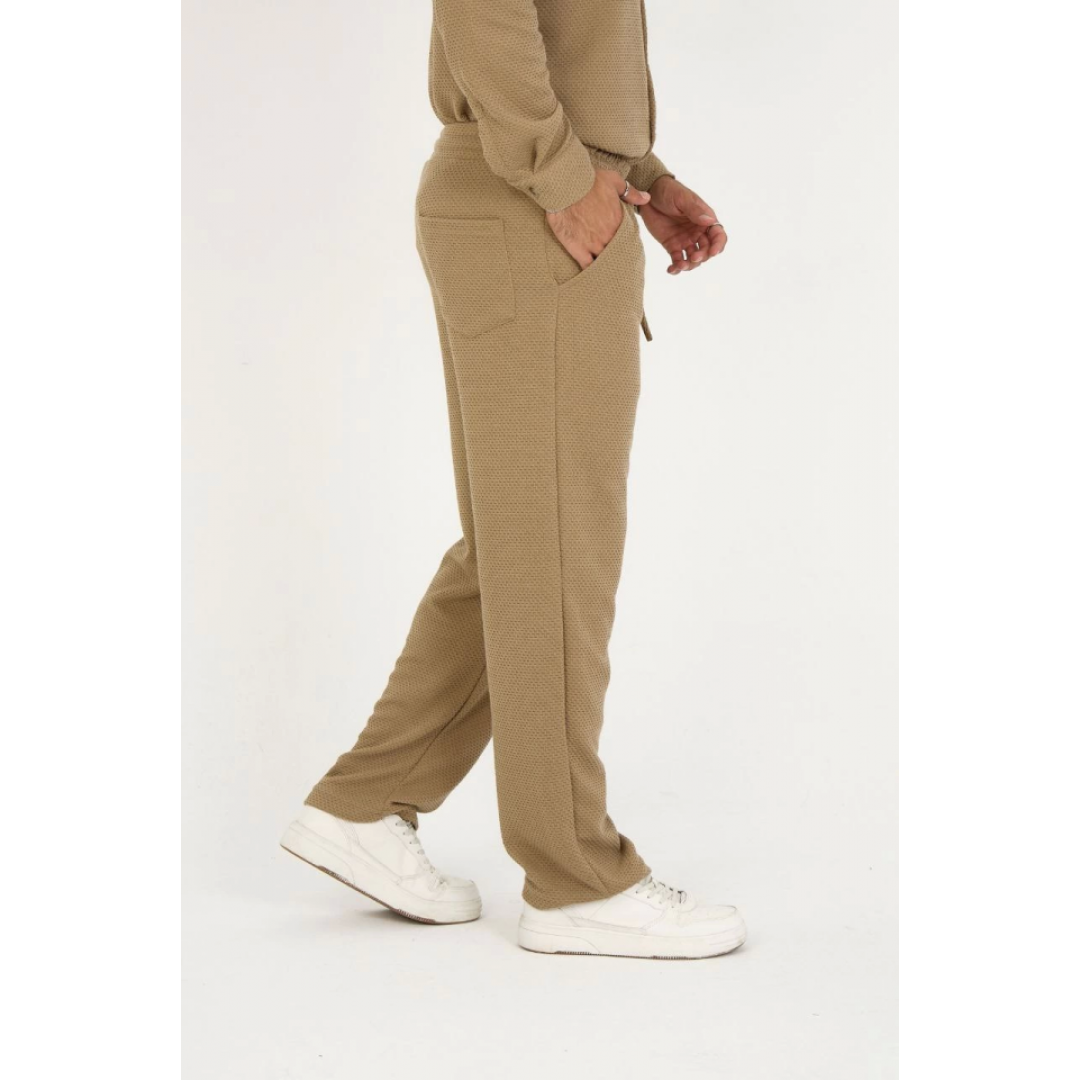Jakar Kutu Desenli Baggy Eşofman Pantolon - Kahverengi - 132034 Jakar Kutu Desenli Baggy Eşofman Pantolon - Kahverengi - 132034