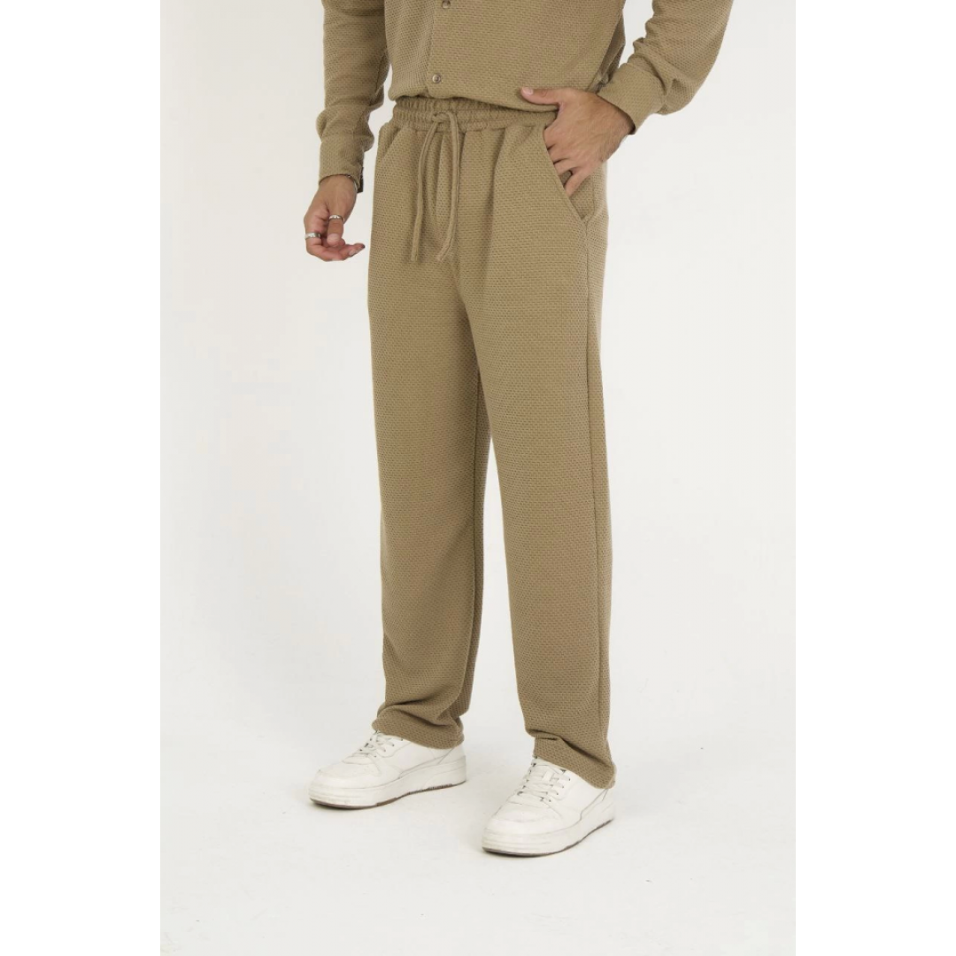 Jakar Kutu Desenli Baggy Eşofman Pantolon - Kahverengi - 132034 Jakar Kutu Desenli Baggy Eşofman Pantolon - Kahverengi - 132034