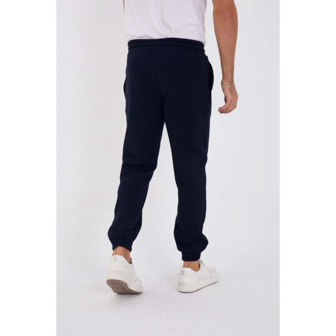 Unisex Kışlık Üç İplik Lastikli Eşofman Pantolon - Lacivert - 132669 Unisex Kışlık Üç İplik Lastikli Eşofman Pantolon - Lacivert - 132669