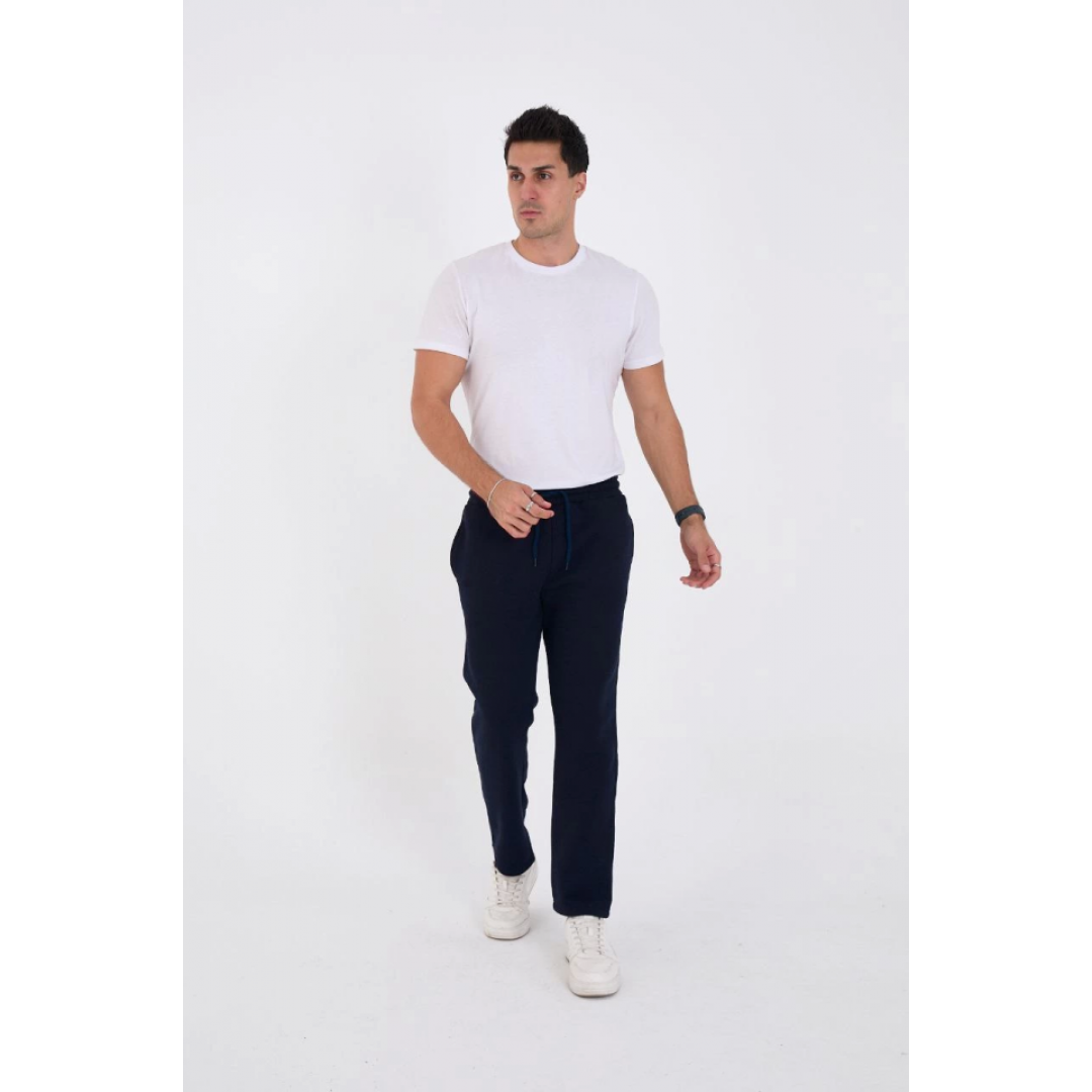 Unisex Üç İplik Basic Eşofman Pantolon - Lacivert - 132677 Unisex Üç İplik Basic Eşofman Pantolon - Lacivert - 132677