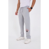 Oversize Üç İplik Baskılı Eşofman Pantolon - Gri - 132921 Oversize Üç İplik Baskılı Eşofman Pantolon - Gri - 132921