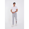 Oversize Üç İplik Baskılı Eşofman Pantolon - Gri - 132921 Oversize Üç İplik Baskılı Eşofman Pantolon - Gri - 132921