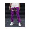 Unisex Pubg Bape X Shark Eşofman Altı - Mor 132972