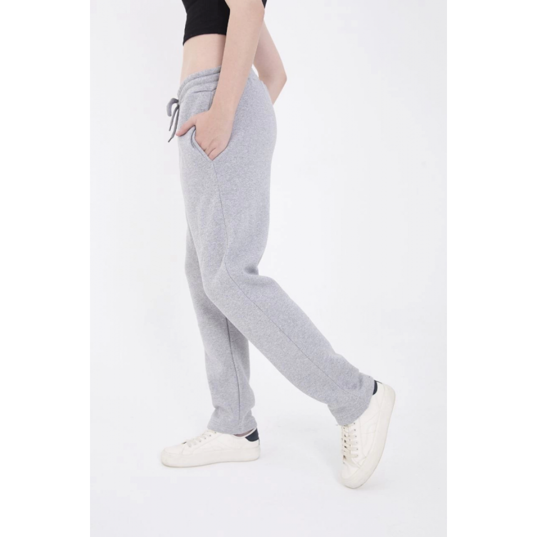 Lastikli Baskılı Eşofman Pantolon - Gri 133058 Lastikli Baskılı Eşofman Pantolon - Gri 133058