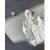 Uzun Kol Kapşonlu Baskılı SweatShirt - Beyaz 133157