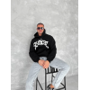 Unisex Üç İplik Kapşonlu Baskılı SweatShirt - Siyah 133167 Unisex Üç İplik Kapşonlu Baskılı SweatShirt - Siyah 133167