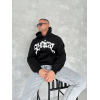 Unisex Üç İplik Kapşonlu Baskılı SweatShirt - Siyah 133167 Unisex Üç İplik Kapşonlu Baskılı SweatShirt - Siyah 133167