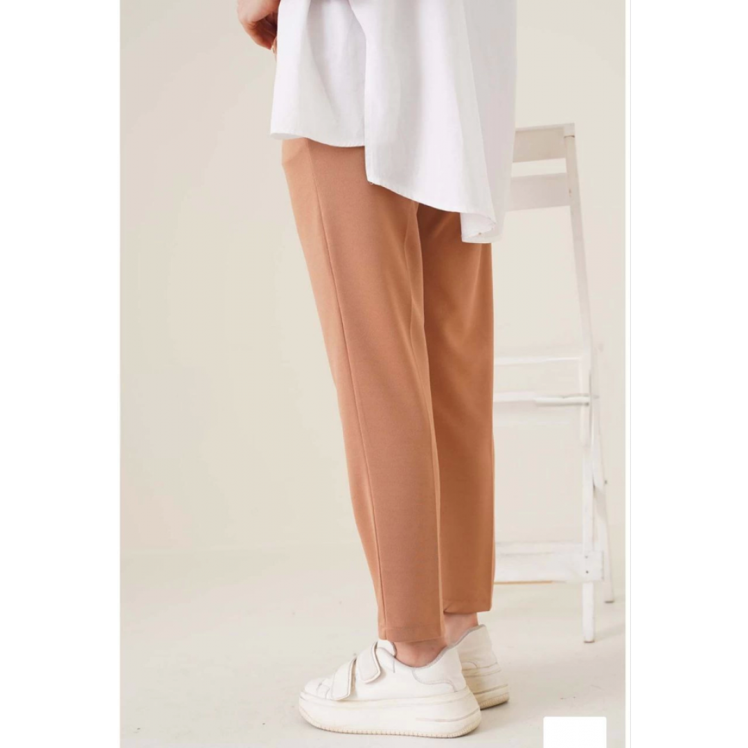Tam Kalıp Basic Eşofman Pantolon - Kahverengi 133356