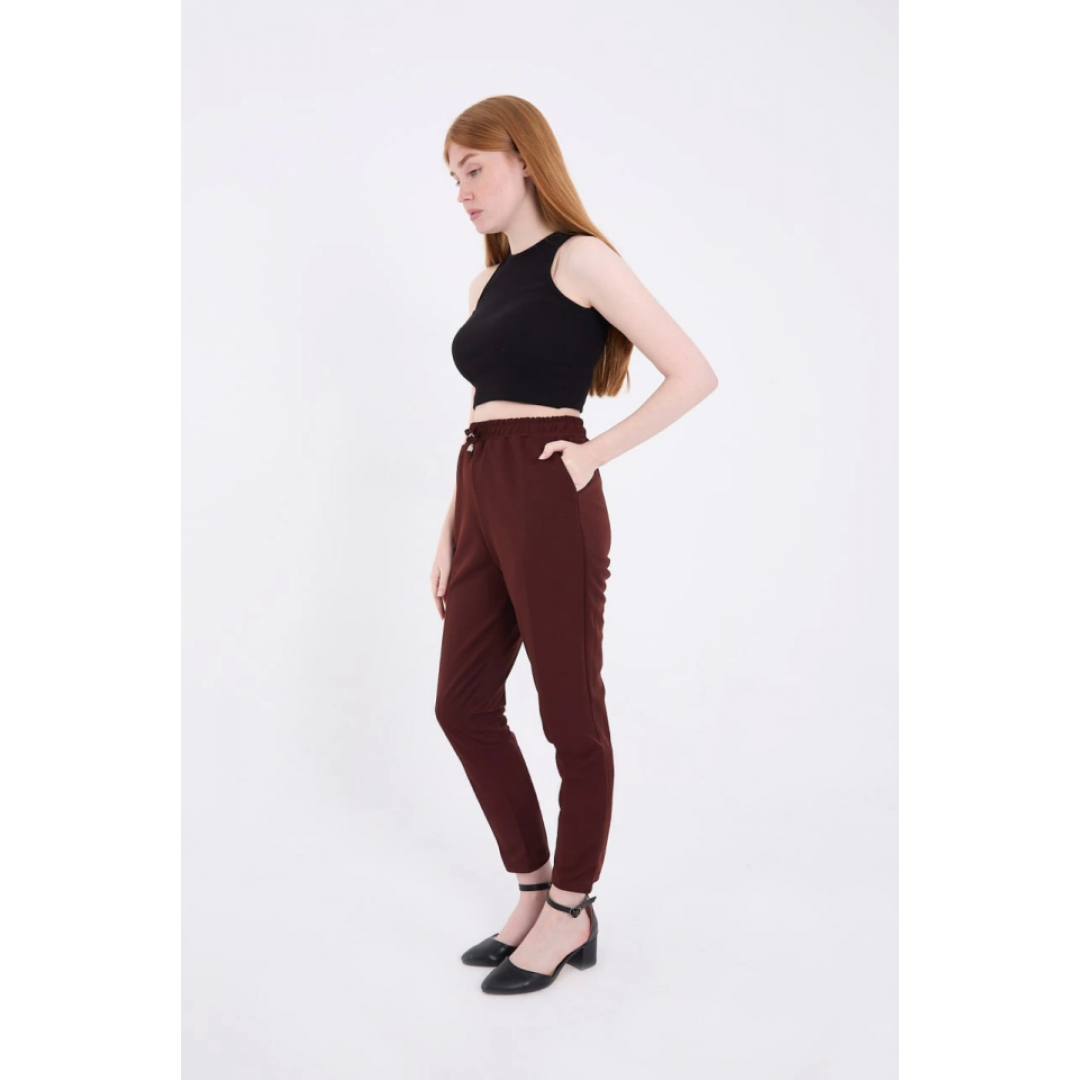 Tam Kalıp Basic Eşofman Pantolon - Bordo - 133584 Tam Kalıp Basic Eşofman Pantolon - Bordo - 133584