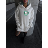 Üç İplik Penye Uzun Kol Kapşonlu SweatShirt - Beyaz 133928 Üç İplik Penye Uzun Kol Kapşonlu SweatShirt - Beyaz 133928