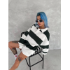 Unisex Üç İplik Parçalı Yakalı SweatShirt - Yeşil 133930