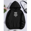 Kışlık Üç İplik Kapşonlu SweatShirt - Siyah 133997 Kışlık Üç İplik Kapşonlu SweatShirt - Siyah 133997