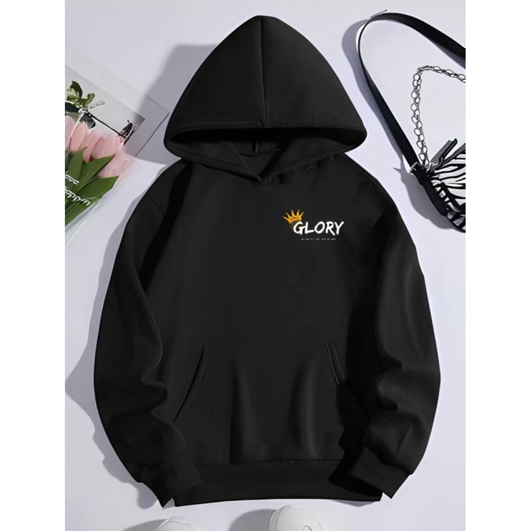 Kışlık Üç İplik Kapşonlu SweatShirt - Siyah 133999 Kışlık Üç İplik Kapşonlu SweatShirt - Siyah 133999