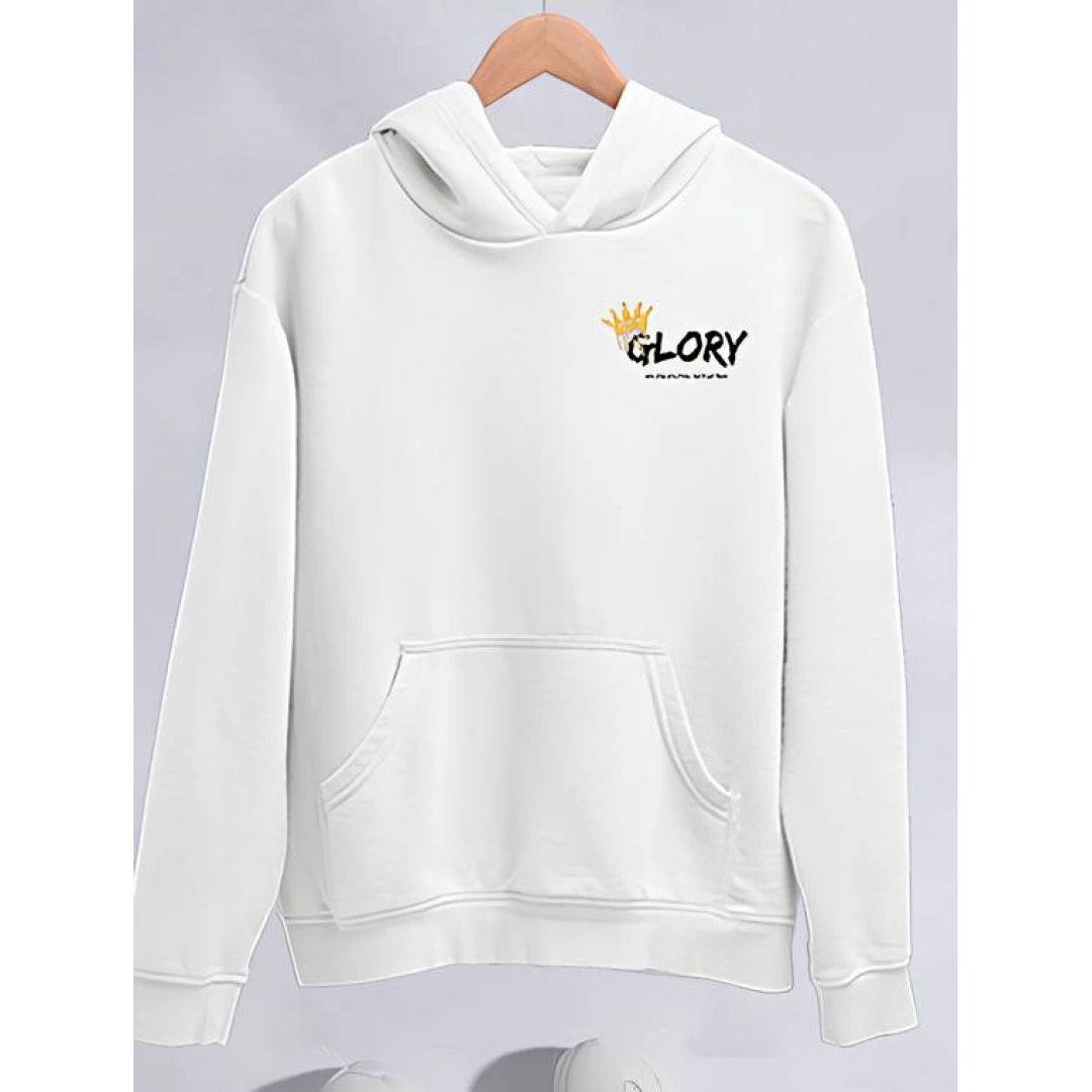 Kışlık Üç İplik Kapşonlu SweatShirt - Beyaz 134000