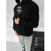 Kışlık Üç İplik Kapşonlu SweatShirt - Siyah 134224