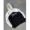 Parçalı Nakış İşlemelı Kapşonlu SweatShirt - Beyaz - 134820 Parçalı Nakış İşlemelı Kapşonlu SweatShirt - Beyaz - 134820