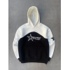 Parçalı Nakış İşlemelı Kapşonlu SweatShirt - Beyaz - 134820 Parçalı Nakış İşlemelı Kapşonlu SweatShirt - Beyaz - 134820
