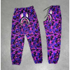 İki İplik Mevsimlik Bape Nakişli Eşofman Pantolon - Mor 135030 İki İplik Mevsimlik Bape Nakişli Eşofman Pantolon - Mor 135030