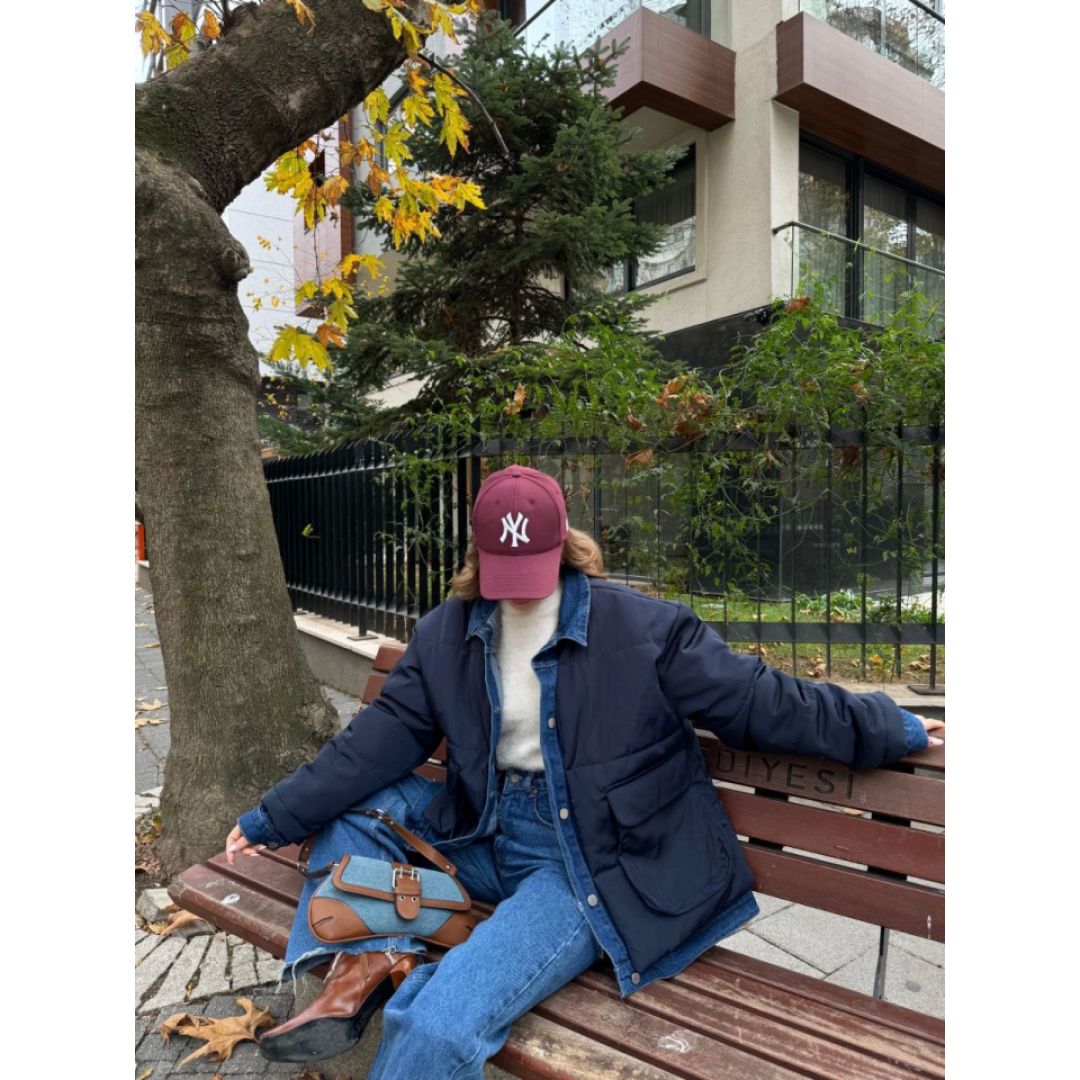 Jeans Detaylı Cıtcıtlı CEKET - Lacivert 137308 Jeans Detaylı Cıtcıtlı CEKET - Lacivert 137308