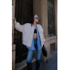 Cepli Bomber Ceket Mont - Beyaz 137950 Cepli Bomber Ceket Mont - Beyaz 137950