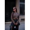 Leopar Desenli Uzun Kollu Crop - Leopar 137954 Leopar Desenli Uzun Kollu Crop - Leopar 137954