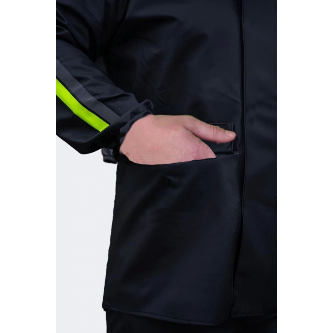 Unisex Tam Kalıp Motorcu Cepli Kurye Su Gecirmez Yağmurluk Takım - Siyah - 138043 Unisex Tam Kalıp Motorcu Cepli Kurye Su Gecirmez Yağmurluk Takım - Siyah - 138043