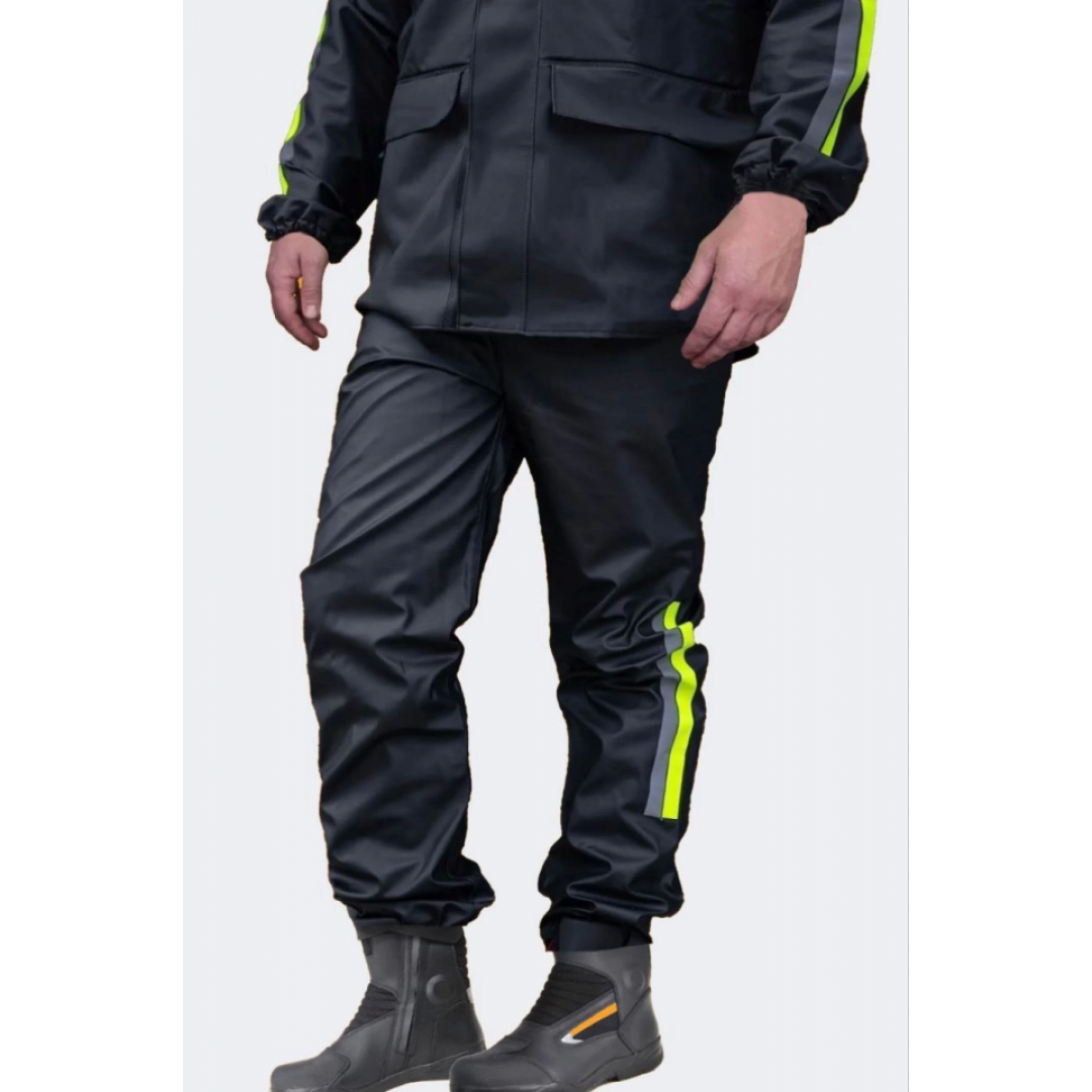 Unisex Tam Kalıp Motorcu Cepli Kurye Su Gecirmez Yağmurluk Takım - Siyah - 138043 Unisex Tam Kalıp Motorcu Cepli Kurye Su Gecirmez Yağmurluk Takım - Siyah - 138043