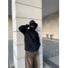 Samuray Kapüşonlu ZIP Fermuarlı Kapüşonlu Özel Tasarım SweatShirt - Siyah 138248 Samuray Kapüşonlu ZIP Fermuarlı Kapüşonlu Özel Tasarım SweatShirt - Siyah 138248