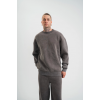 Unisex Uzun Kol Bisiklet Yaka Yıkamalı SweatShirt - Füme 138574 Unisex Uzun Kol Bisiklet Yaka Yıkamalı SweatShirt - Füme 138574