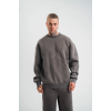 Unisex Uzun Kol Bisiklet Yaka Yıkamalı SweatShirt - Füme 138574 Unisex Uzun Kol Bisiklet Yaka Yıkamalı SweatShirt - Füme 138574
