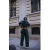 Bisiklet Yaka Nakış İşlemeli Üç İplik Sweat Takım - Yeşil - 138708 Bisiklet Yaka Nakış İşlemeli Üç İplik Sweat Takım - Yeşil - 138708